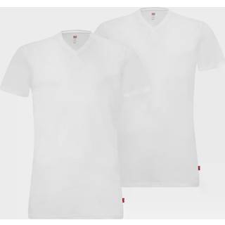 Levis 2-pak Base V-Neck T-shirt - White - Large