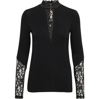 Bluse - CUpoppy Lace - Sort - Culture