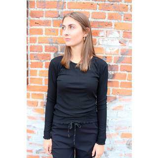 Liberte - Natalia Ls Round Neck Blouse - Black