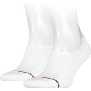 Tommy Hilfiger 2-Pack Iconic Footie No Show Socks - White