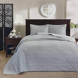 Madison Park Quebec Quilt S?t - Luksuri?s Damask Stitch Design Bomuld fyldt Letv?gts Coverlet Senget?ppe Senget?j Shams King/Cal King(104""""x94"""")