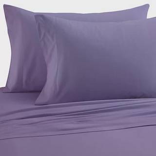 Shavel Home Products Micro Flannel Solid Sheet S?t i fuld st?rrelse Plum