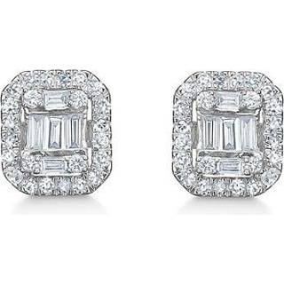 Mads Z - Elizabeth ørestikker i 14kt. hvidguld m. i alt 0,18ct. brillanter