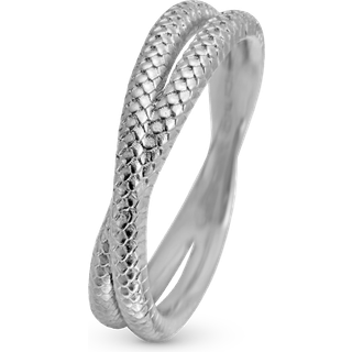 Christina Twin Snake ring i forgyldt - Str. 59