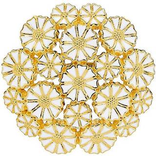 LUNDCopenhagen marguerit broche, forgyldt