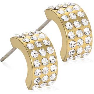 Blomdahl Golden Titanium Pendant Grand Brilliance Curved 10 mm, Crystal