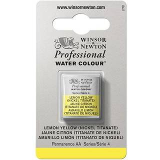 Winsor & Newton Professional akvarelfarve half pan Lemon Yellow (Nickel titanate) 347