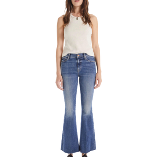 Mother Jeans The Weekender Fray Mid Blue 30 - Denim - 30