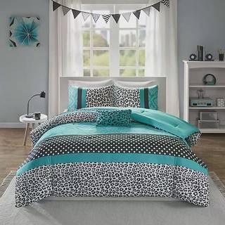 Mi Zone -dyne Sæt sjovt soveværelse D? Cor - Moderne hele sæson Polka Dot Print Levende farve Hyggeligt sengetøj Lag Matchende skam Dekorativ pud