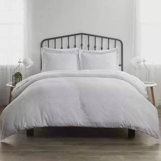 Linned Market Duvet Cover Queen (Gray) - Oplev hotellignende komfort med enestående blødhed udsøgte udskrifter og solide farver til et drømmende