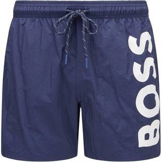 BOSS Herren Badeshorts blau Mikrofaser unifarben