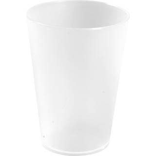 Plastikglas, Flergangsbrug, Hvid, 30 cl, 12 stk.