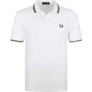 Fred Perry Twin Tipped Polo Shirt Herre, White