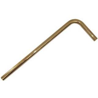 Afgangsrør ø32mm i poleret messing - 220 x 680 mm
