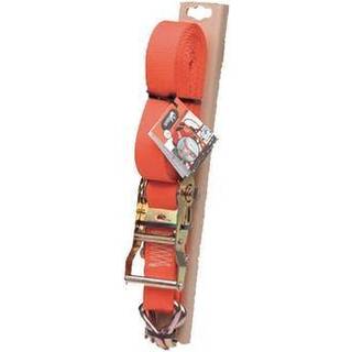 Jumbo bagagerem med kantbeskytter, 2-delt, orange, 38 mm, 6 meter