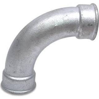 Georg Fischer lang bøjning 90° galvaniseret 2'' muffe-muffe