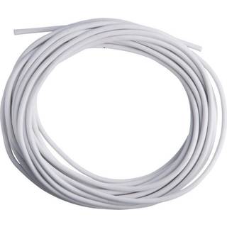 Plastkappeledning rund 10m 2x0,75mm2 hvid