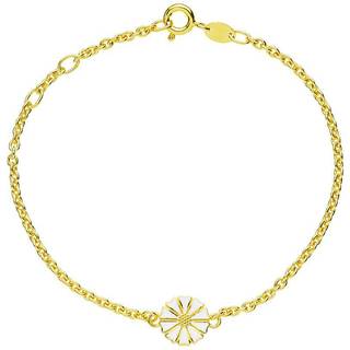 Lund Copenhagen Forgyldt sølv Marguerit armbånd 9mm