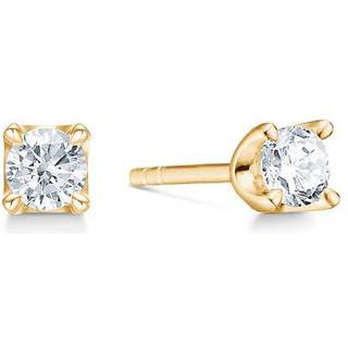 CROWN Øreringe I 14 kt. Guld med diamanter fra 0,09 ct. - 0,50 ct.