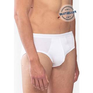 Mey Herren Men-Slip weiß Baumwolle & Mix unifarben