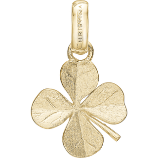 Christina Collect - FOUR LEAF CLOVER vedhæng i forgyldt sølv