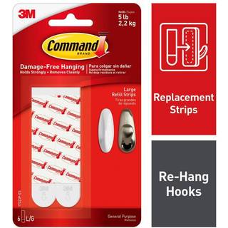 3M Command Store Klæbe- og Refillstrips