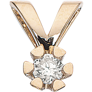 Vida vedhæng 8 kt. guld med brilliant 0,05ct.