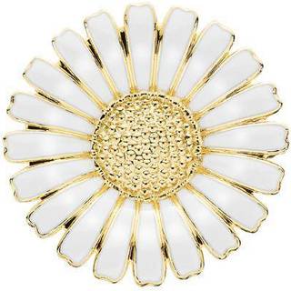 Lund Copenhagen - Marguerit Broche / vedhæng i forgyldt sølv (36mm)