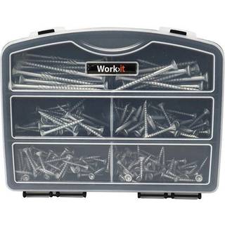 Work>it® udendørsskruer i sortimentskasse med 220 dele