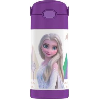 THERMOS FUNTAINER VAND BLASK med halm - 12 ounce Frozen 2 - Kids Rustfrit stål Vakuumisoleret vandflaske med låg