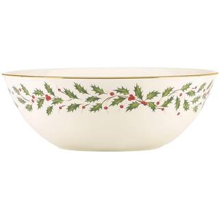 Lenox Holiday Serving Bowl 10.25 """" Red & Green