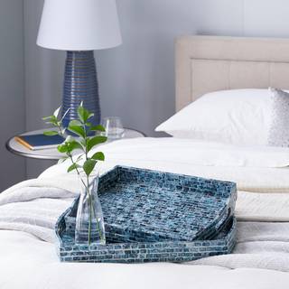 Deco 79 Pearl -bakke med sloth?ndtag S?t p? 2 20 """" 18 """" W Blue