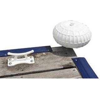 Fortøjningshjul Dock Edge Dock Wheel Ø23 cm, 90° beslag i galvaniseret stål, hjul i blød plast