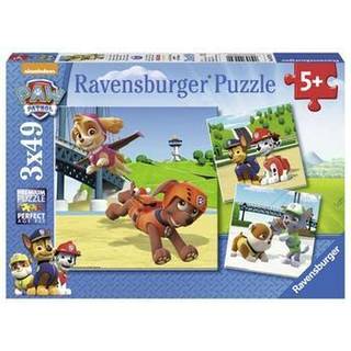 Paw Patrol Team puslespil - 3x49 brikker