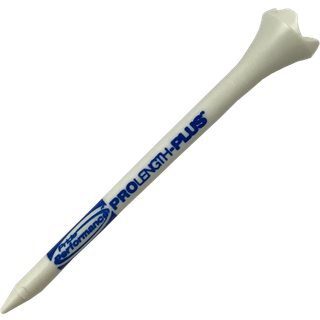 Pride Professional Tee System Plastic Golf Tees 3-1/4 inch - 30 Count (Blue) EV31430 White