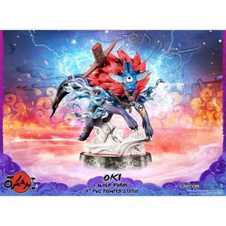 Okami Oki (Wolf Form) 9 tommer PVC -statue | Standardudgave