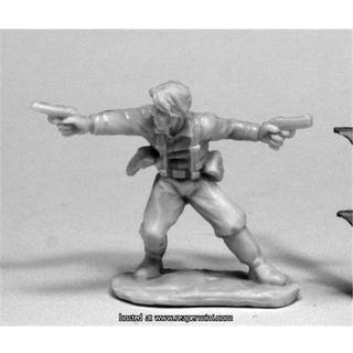 Reaper Miniatures REM80074 25mm skala Jake Ryan Hero Explorer Bobby Jackson - Bones & Chronoscope