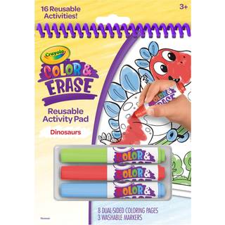Crayola farve og slet genanvendelig aktivitetspude dinosaurer gave til b?rn i alderen 3 4 5 6