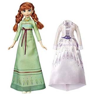 Disney Frozen Arendelle Fashions Anna Fashion Doll med 2 outfits Gr?n natkjole og hvid kjole Inspireret af den frosne 2 film - Toy til b?rn 3 ?r