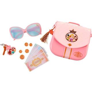Disney Princess Style Collection World Traveler Purse Set Bag With Strap Solglasögon Key With Charm 5 Coins & 8 Paper Bills for Girls Ages 3