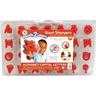 Klar 2 L?r Giant Stampers - Alphabet - Store bogstaver - S?t med 28 - Let at holde skumstempler til b?rn - kunst og h?ndv?rksstempler til sk?rme