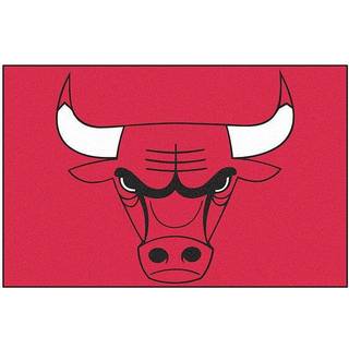 Fanmats 11902 Chicago Bulls Starter Mat Accent Rug - 19in. x 30in. | Sportsfan Home Decor Rug and Tailgating Mat