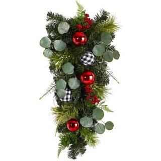 N?sten naturlig 26in. Holiday Christmas Greenery Ornament Artificial Swag