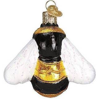 Old World Christmas Bee Collection Glass Blæst Ornament til juletræ humlebee