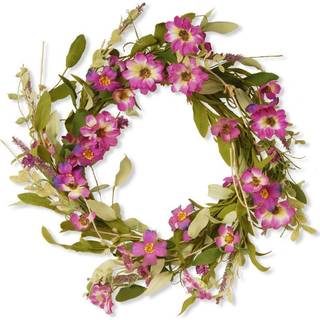 National Tree 20 tommer blomsterkrans med lilla daisy og lavendel blomster (GAF30-20WDLP)
