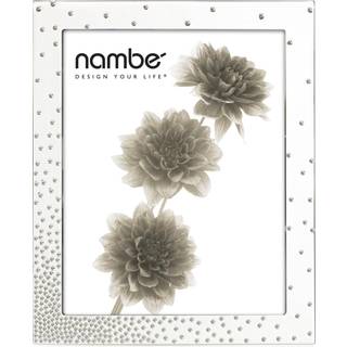 Nambe - Dazzle Collection - Picture Frame - Målinger ved 8 """" x 10 """" - lavet med sølvplade og glas - designet af Scott & Torrie Morrison