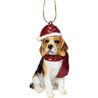 Design Toscano Beagle Holiday Dog Christmas Tree Ornament Xmas Decorations 3 Inch