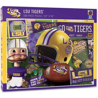 Youthefan NCAA LSU Tigers Retro Series -puslespil - 500 stykker hold farver store