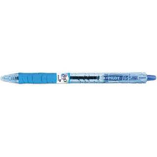 Pilot B2P flaske-2-pen genanvendt kuglepen Pen udtr?kkeligt medium 1 mm bl? bl?k gennemsigtig bl? t?nde dusin