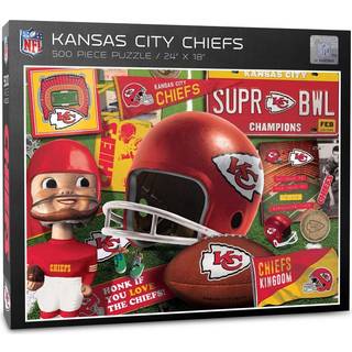 Youthefan NFL Kansas City Chiefs Retro Series Puzzle - 500 stykker store